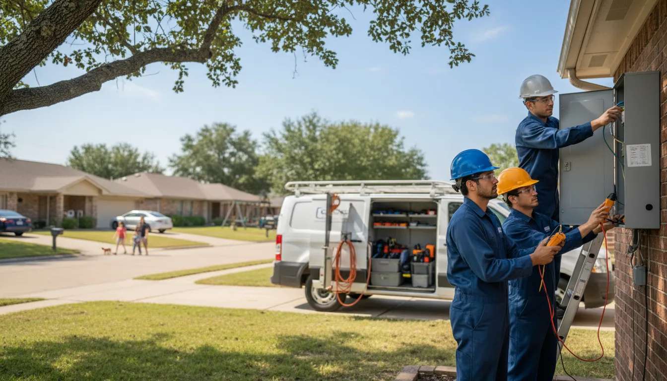 Certified electrician providing emergency electrical services in Crescent, IA